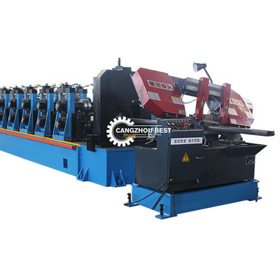 Metal Heavy Gauge 5MM 6MM Guardrail C Post Roll Forming Machine