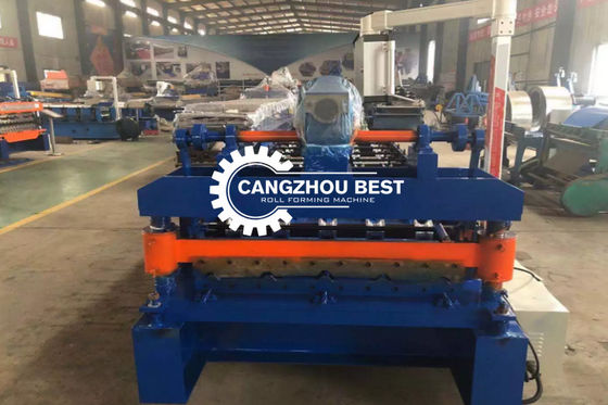 0.8mm 12m/Min Glazed Tile Roof Panel Roll Forming Machine With CE