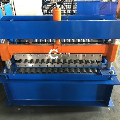 Powerful 5.5kw Motor Driven Corrugated Sheet Rolling Machine 12m/Min