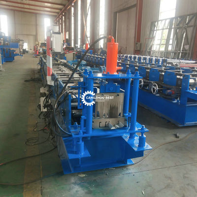 Galvanized Steel Self Lock 8.5kw Door Frame Making Machine