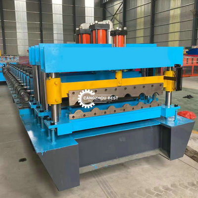 Galvanized Steel Ibr Step / Euro Roof Tile Roll Forming Machine