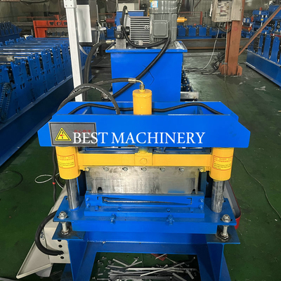 50HZ Color Steel Yx490 Roofing Sheet Roll Forming Machine Self Lock Cold