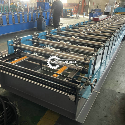 Motor Driven Tile Roll Forming Machine High Speed 20m/Min Color Steel Spandrel