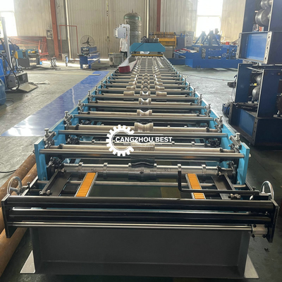 Motor Driven Tile Roll Forming Machine High Speed 20m/Min Color Steel Spandrel