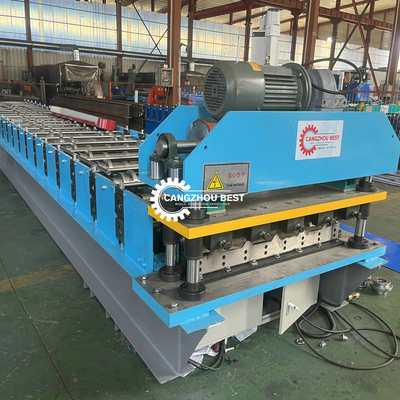 Motor Driven Tile Roll Forming Machine High Speed 20m/Min Color Steel Spandrel