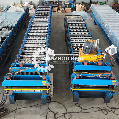 Double Layer Metal Roofing Corrugated Roll Forming Machine Gi