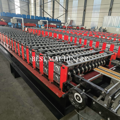 G550mpa GI Wave Corrugated Panel Roll Forming Machine Color Steel Profile