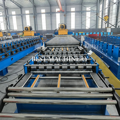 Gi Color Steel Double Layer Roofing Sheet Roll Forming Machine 3phase