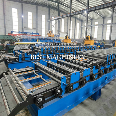 Gi Color Steel Double Layer Roofing Sheet Roll Forming Machine 3phase