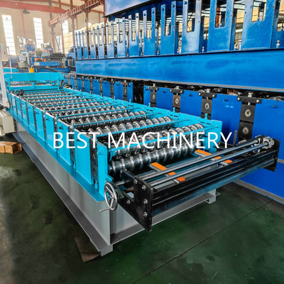 Coil Width 1000mm Roofing Sheet Roll Forming Machine Corrugated Steel Profile High Speed