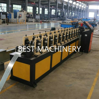 Light Steel Profile C U T Stud And Track Roll Forming Machine Hydraulic Punching