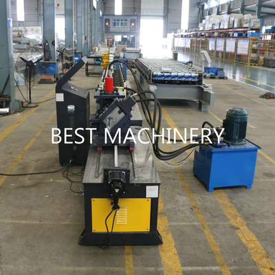 Light Steel Profile C U T Stud And Track Roll Forming Machine Hydraulic Punching