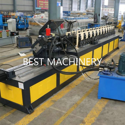 Light Steel Profile C U T Stud And Track Roll Forming Machine Hydraulic Punching