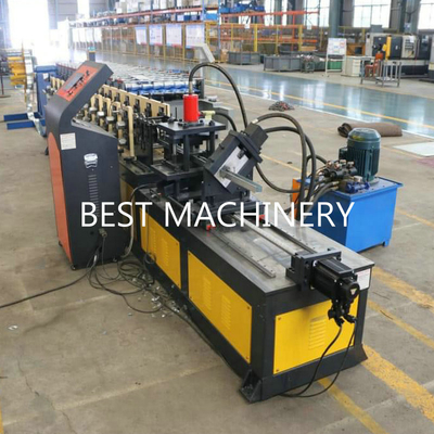 Light Steel Profile C U T Stud And Track Roll Forming Machine Hydraulic Punching