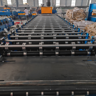 Gi Double Layer Roll Forming Machine 0.3mm Roofing Tile Sheet Making