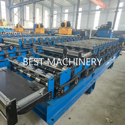 Pv5 Roofing Sheet Roll Forming Machine Wall Panel Double Layer Steel Profile 11 Groups