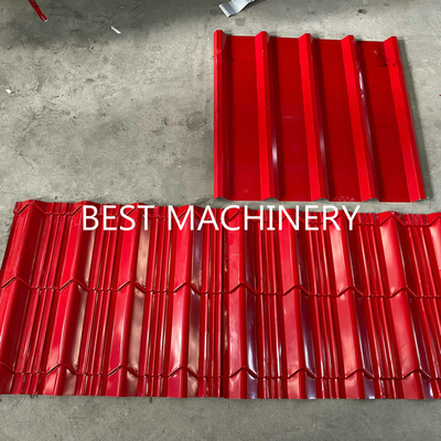 Color Steel Profile High Rib Roof Panel Roll Forming Machine Plc 8m/Min