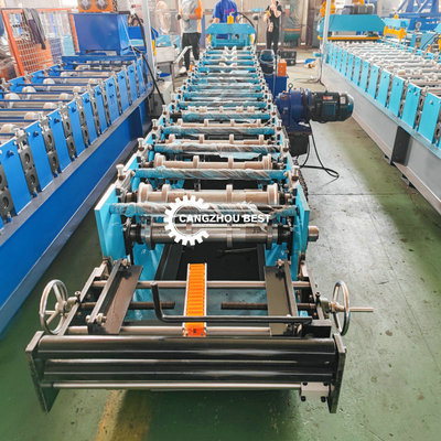 Metal 350H Steel Roof Tile Ridge Cap Machine Hydraulic Cutting System