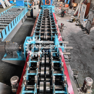 Steel Frame C Purlin Roll Forming Machine PLC 10m/min