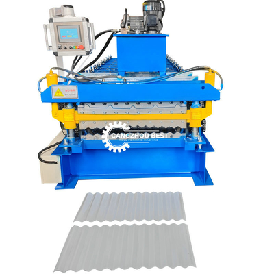 IBR&amp;Corrugated Double Layer Roofing Panel Cold Roll Forming Machine Steel Profile