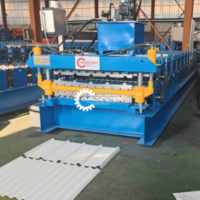 IBR&amp;Corrugated Double Layer Roofing Panel Cold Roll Forming Machine Steel Profile