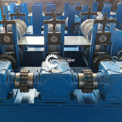 Automatically Change Size Z Purlin Roll Forming Machine Gear Box Driven