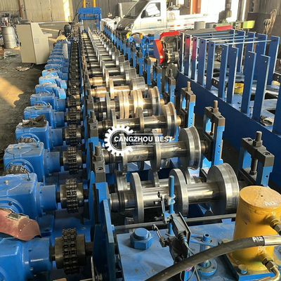 Strong C U Purlin Roll Forming Machine C Steel Frame 4mm