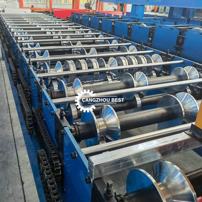 PLC Three Peaks Steel Panel Roll Forming Machine Color Coated Sheet Making Machine