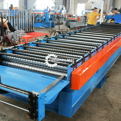 PPGI Coil Corrugated Roofing Steel Profile Roll Forming Machine 8-12m/Min