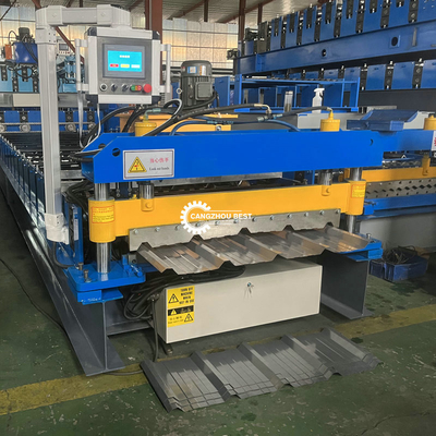 Tr5 PV5 Color Steel Roofing Sheet Roll Forming Machine PLC Cotrolled