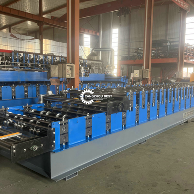 Double Layer Tr4 Tr5 Roofing Sheet Roll Forming Machine 3kw Power Saving