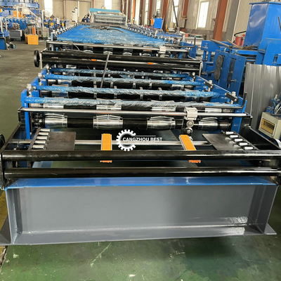 Double Layer Tr4 Tr6 Roofing Sheet Cold Roll Forming Machine Pv4 Pv5 Pv6