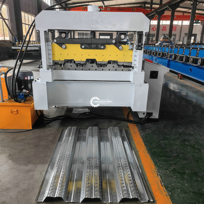 YX1000 0.3-1.2mm Floor Deck Steel Profile Roll Forming Machine 380VAC For Turkey Market