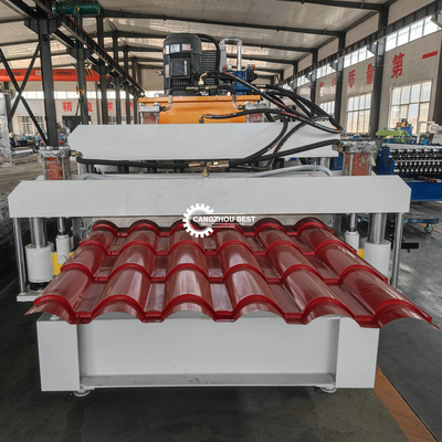 Colored Steel Corrugated Double Layer Roof Sheet Making Machine 3-22 Stations