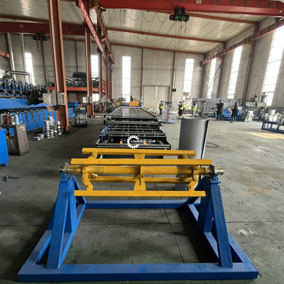 Corrugated IBR Trapezoidal Double Layer Roll Forming Machine Hydraulic cutting