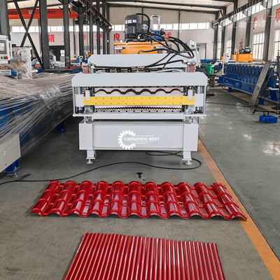 Double Layer Roof Sheet Roof Tile Corrugated Panel Roll Forming Machine Steel Profile