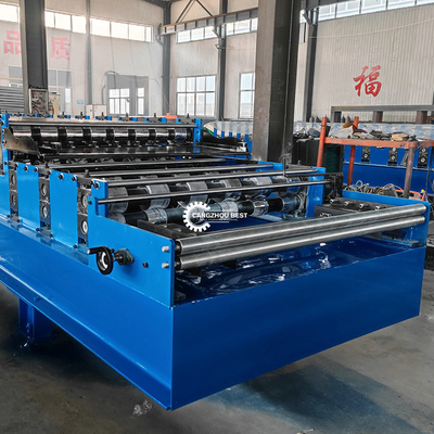 R101&amp;TR6 Double Layer Roof Sheet Roll Forming Machine For Color Steel Profile