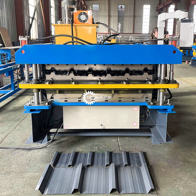 Steel Profile Tr4&amp;Tr6 Double Layer Roofing Sheet Roll Forming Machine 70mm Shaft