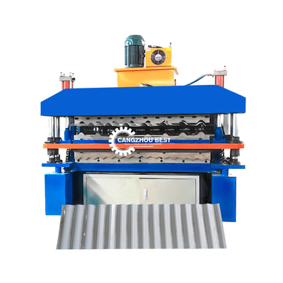 Double Deck R101 IBR&amp;Corrugated Roofing Sheet Profile Roll Forming Machine