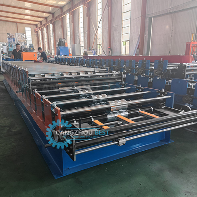 Hydraulic Cutting Ai Double Layer Forming Machine Gear Box Driven