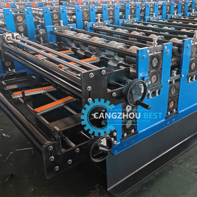 Corrugated Sheet 380v60hz Roof Tile Roll Forming Machine Chain Driven