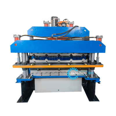 Corrugated Sheet 380v60hz Roof Tile Roll Forming Machine Chain Driven