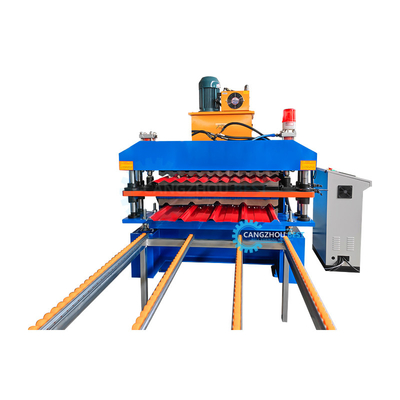 Double Layer PPGI Roofing Roll Forming Machine For Color Coated Steel Profile