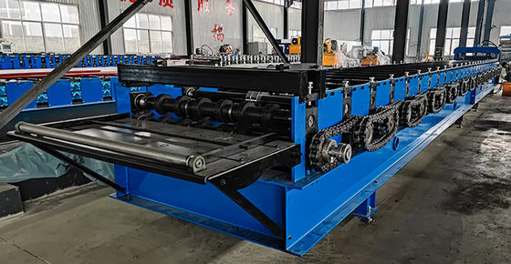 Galvanized 0.7-1.5mm Floor Deck Roll Forming Machine 28 Groups Rollers