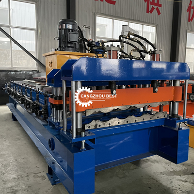 Steel Profile Zeetile 1000mm Roof Sheet Roll Forming Machine Chain Transmission