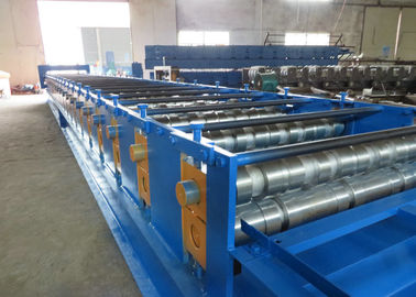 Floor Deck Roll Forming Machine Chain Or Gear Box Driven System Hydraulic Cutting Device