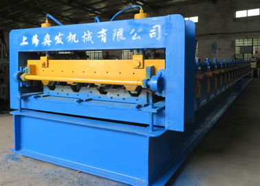 Floor Deck Roll Forming Machine Chain Or Gear Box Driven System Hydraulic Cutting Device