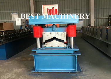 Metal Roof Ridge Cap Roll Forming Machine 8-12m/Min Speed PLC Control System