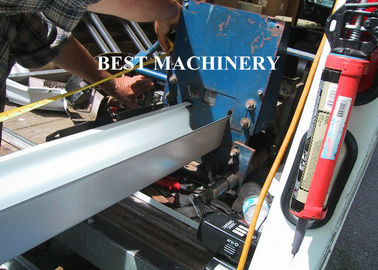 6 Inch Roofing Rain Gutter Roll Forming Machine PLC Control Cutting