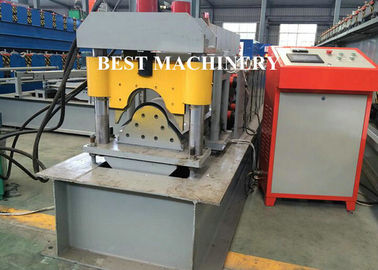 Metal Roof Ridge Cap Roll Forming Machine 8-12m/Min Speed PLC Control System